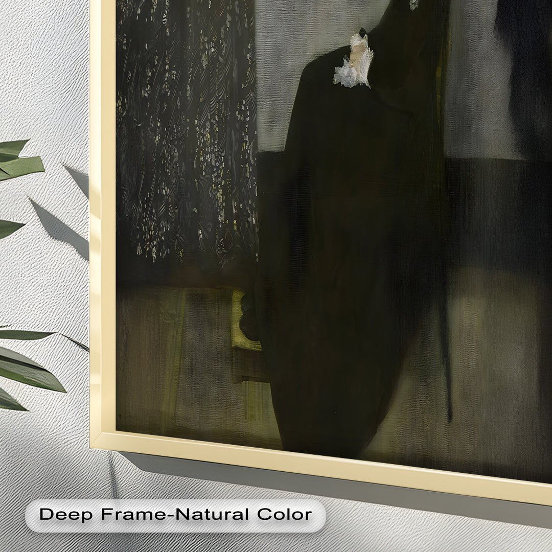 A Quiet Devotion – Seated Woman in Black Historic Oil Painting