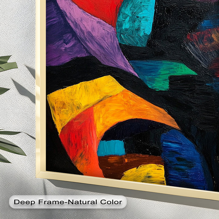 Abstract Eye Expression – Fauvism Oil Painting