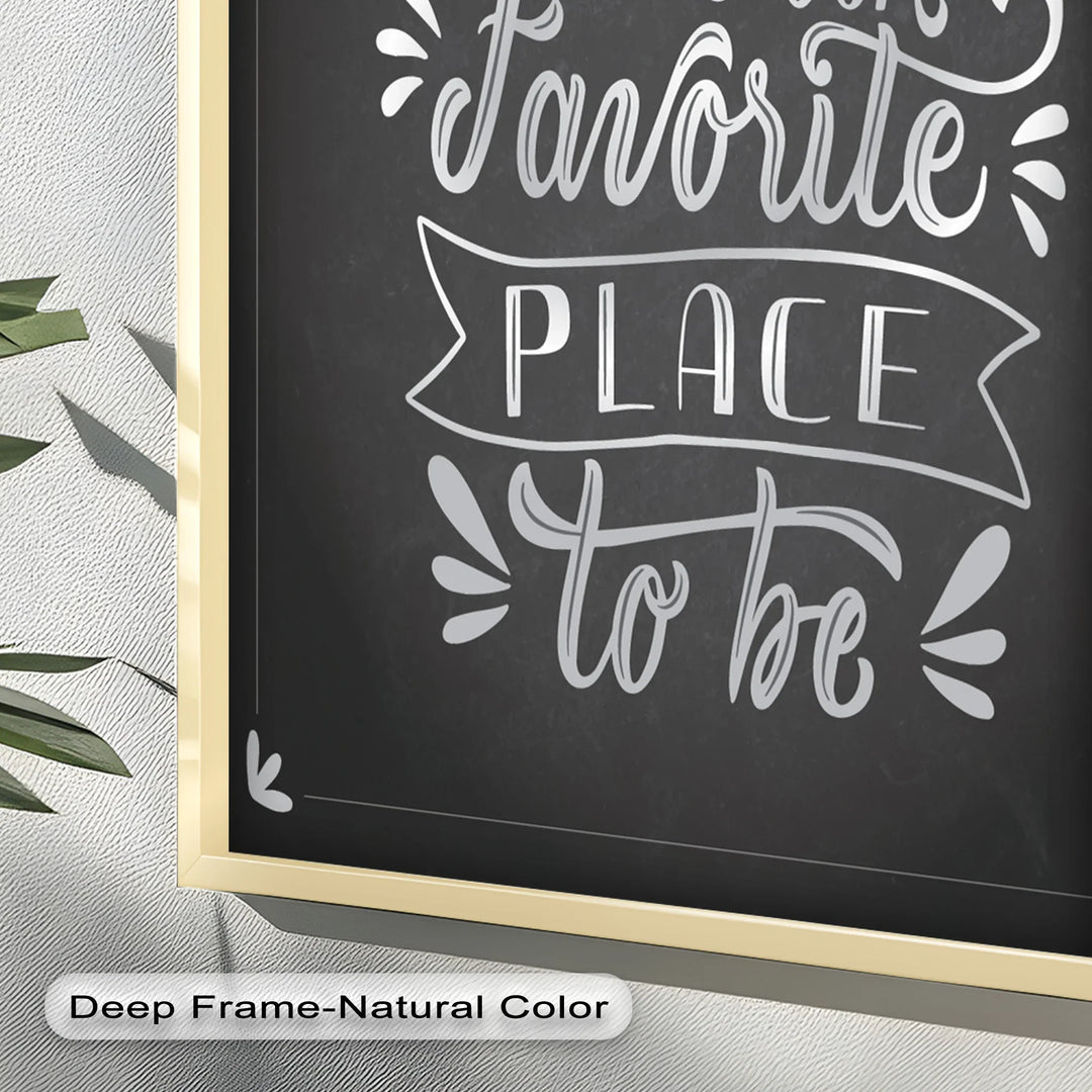 Together Is Our Favorite Place – Chalk Style Oil Painting - MyPhotoStation