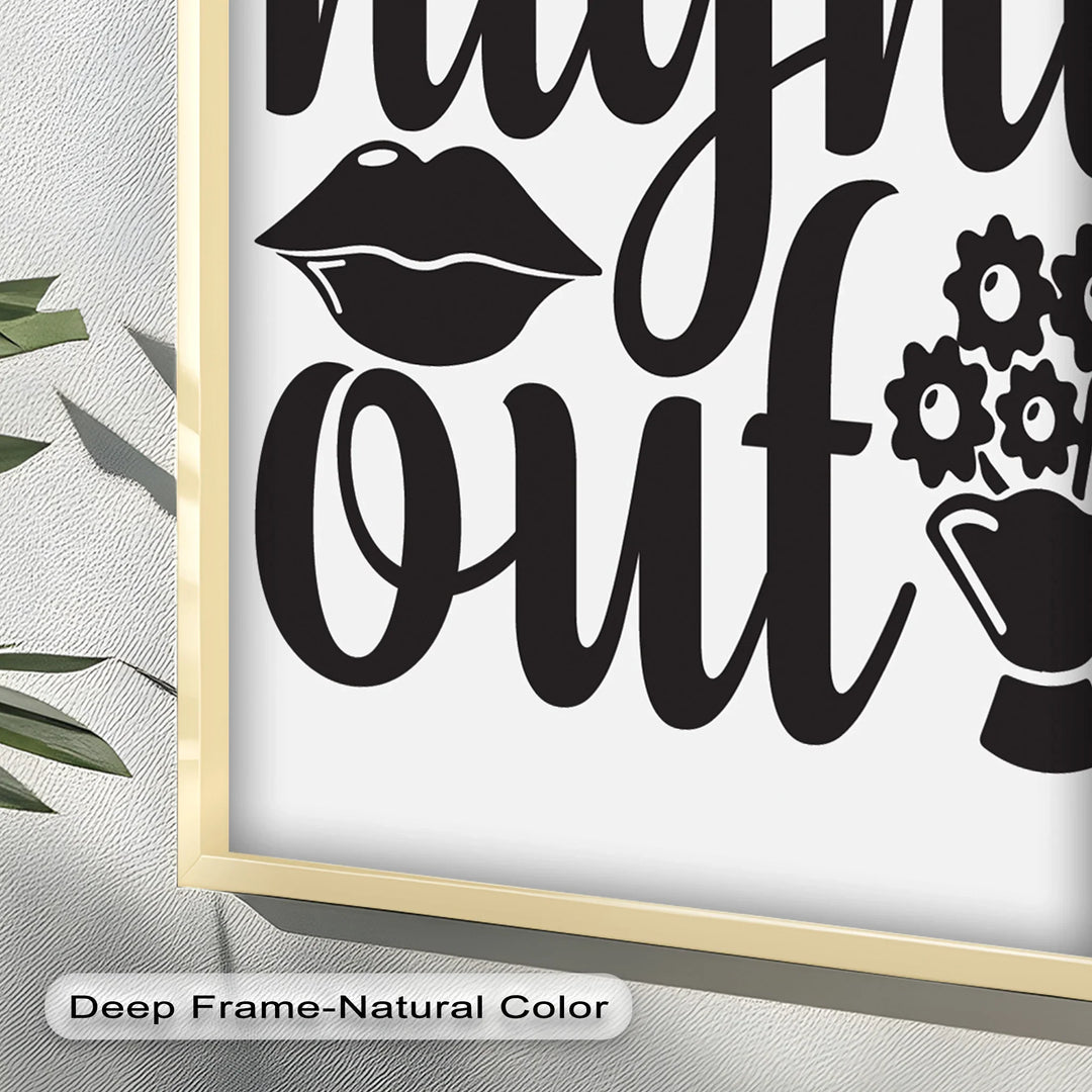 Girls Night Out – Typography Oil Painting - MyPhotoStation