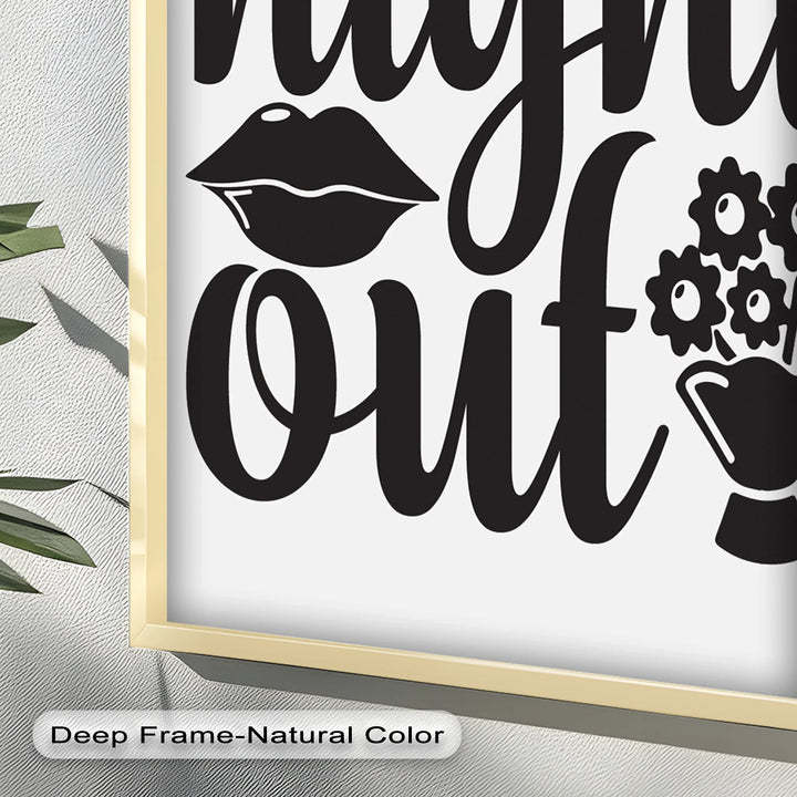 Girls Night Out – Typography Oil Painting - MyPhotoStation