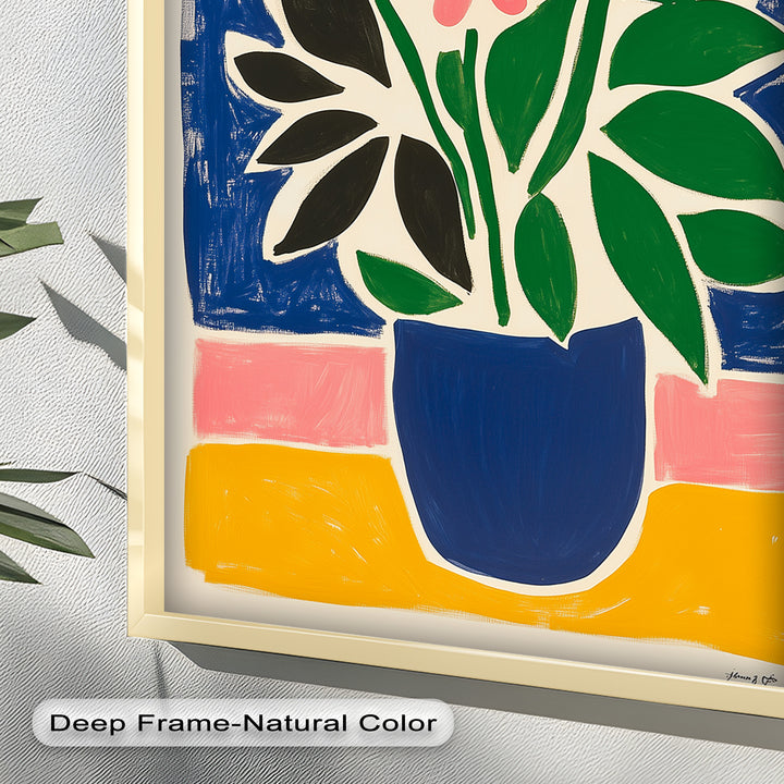 Vibrant Vase Composition – Modern Fauvist Oil Painting