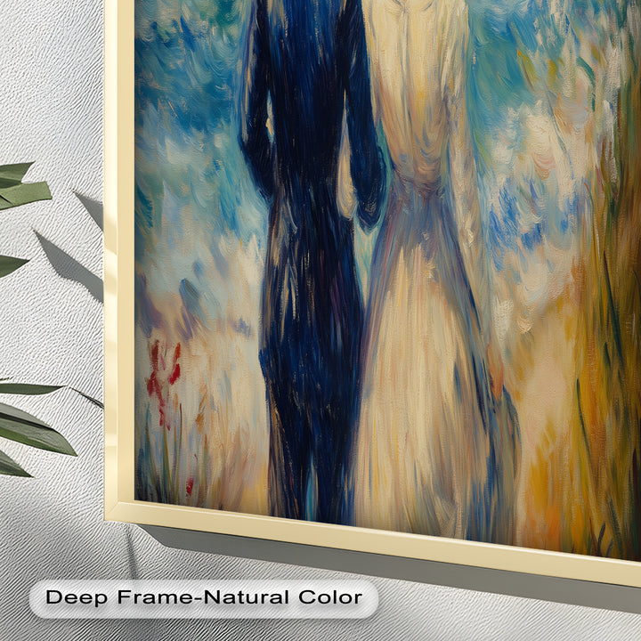 Lovers by the Sea – Romantic Impressionist Oil Painting