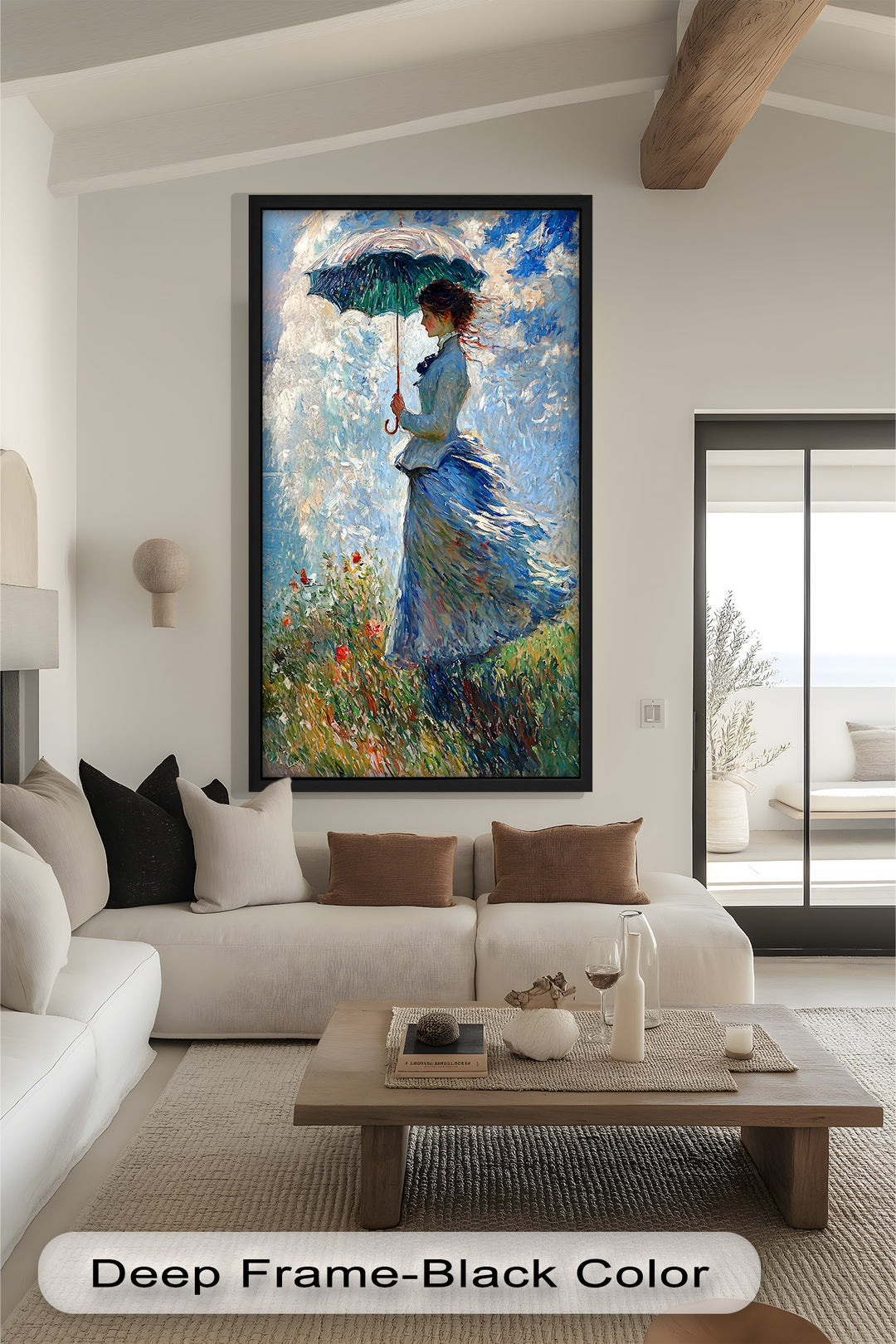 Lady in the Breeze – Impressionist Oil Painting