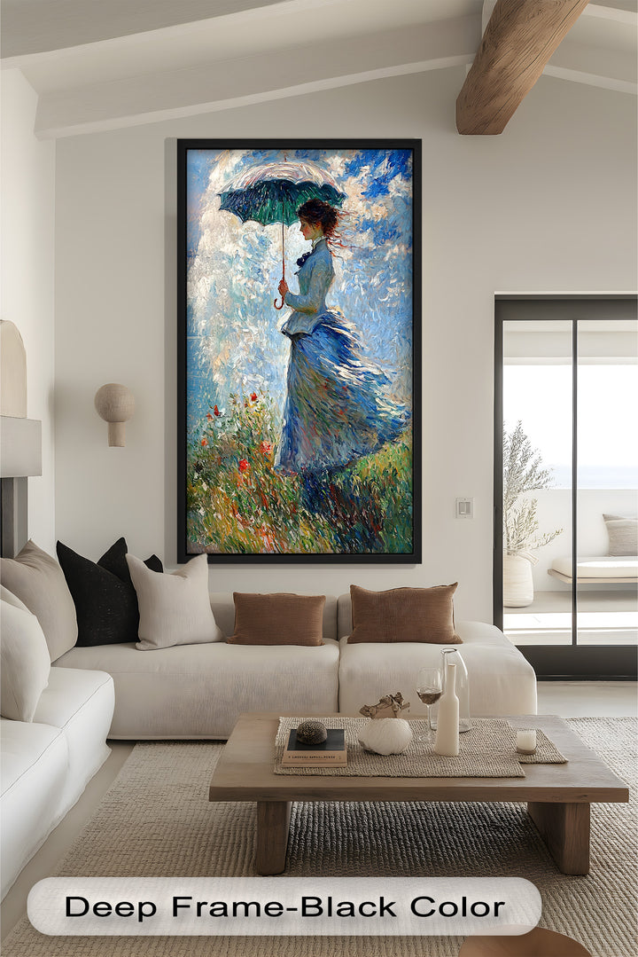 Lady in the Breeze – Impressionist Oil Painting