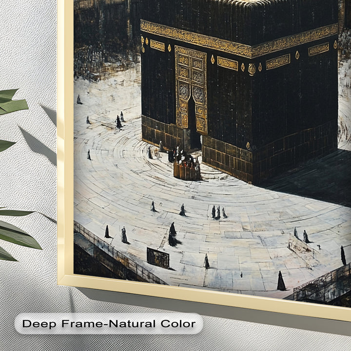Kaaba Mecca Wall Art – Religious Oil Painting