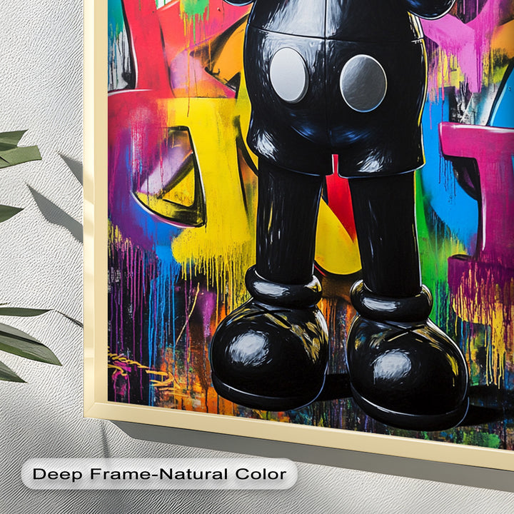 Behind the Hands – KAWS Oil Painting