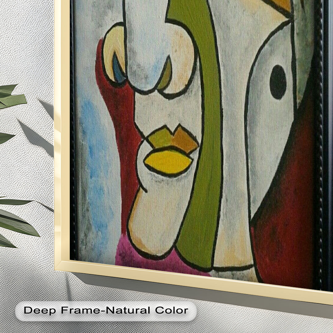 Fragmented Persona – Geometric Abstract Picasso Oil Painting