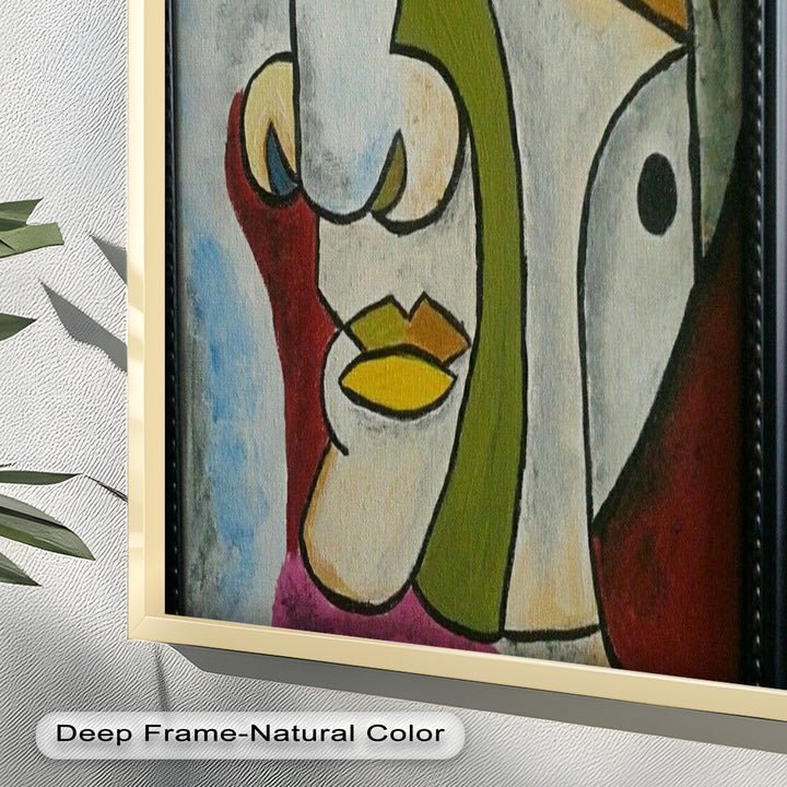 Fragmented Persona – Geometric Abstract Picasso Oil Painting