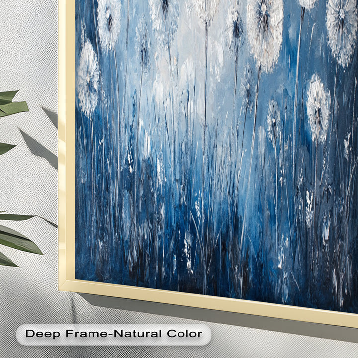 Dreamy Dandelion Field Wall Art – Floral Oil Painting