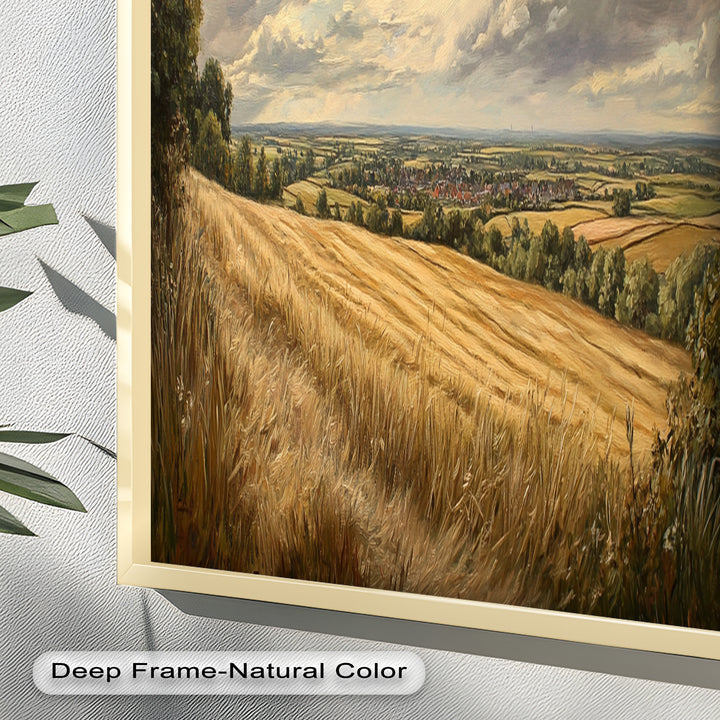 Golden Harvest View – Landscape Oil Paintings