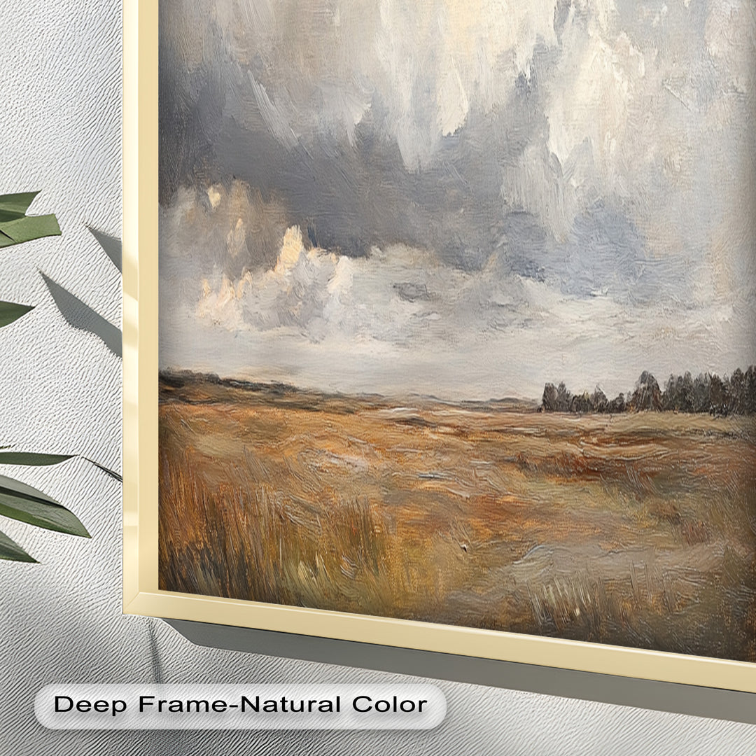 Prairie Horizon – Vintage Oil Painting