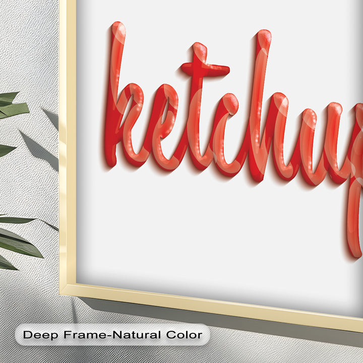 Mustard & Ketchup – Typography Oil Painting