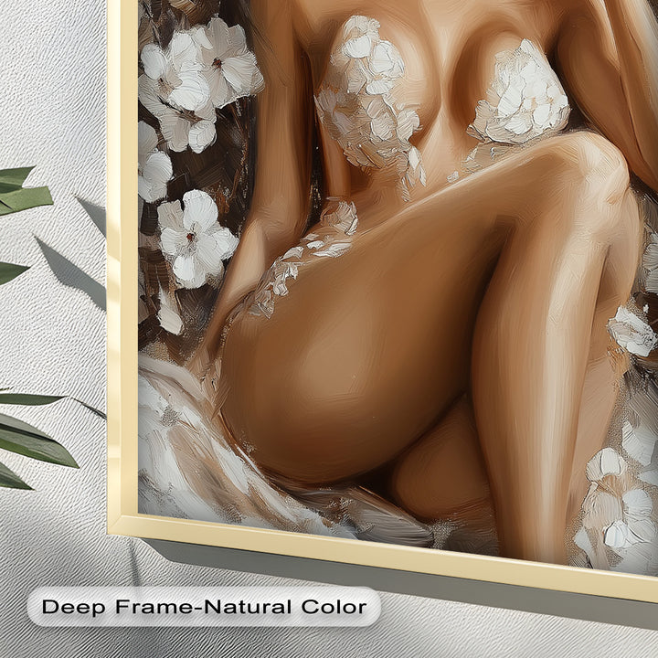 Blossom Muse – Romantic Nude Oil Painting