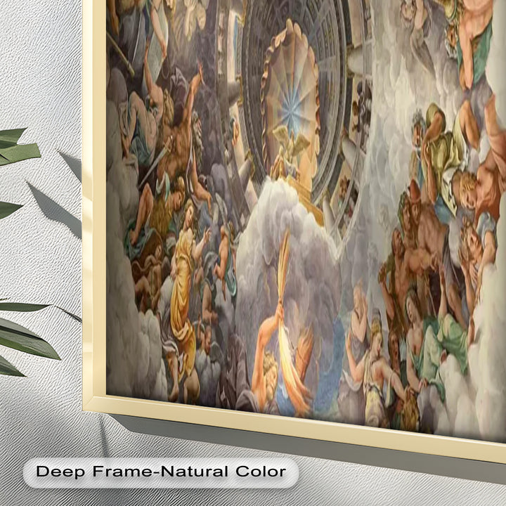 Assumption of the Virgin by Correggio – Renaissance Ceiling Oil Painting