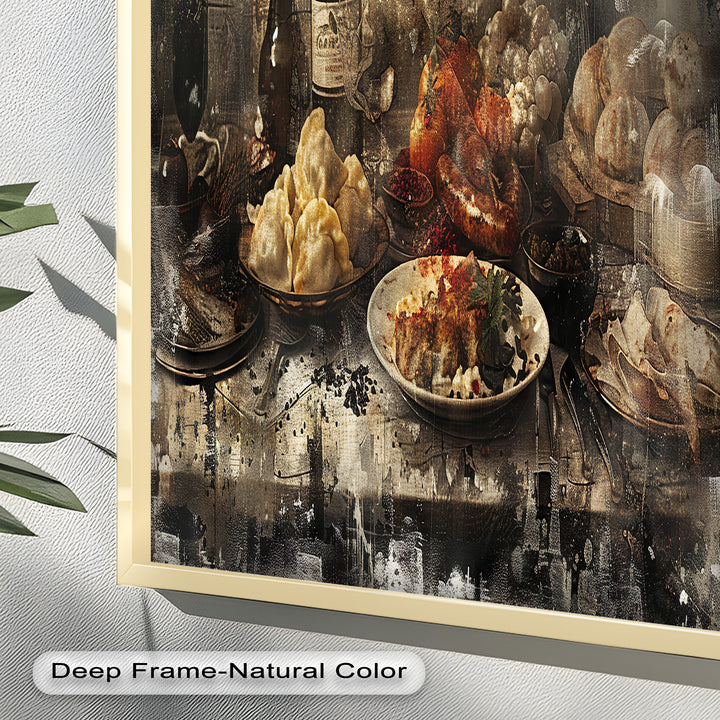 Rustic Feast – Vintage Culinary Still Life Food Painting