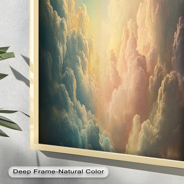 Heavenly Sky Glow – Modern Oil Painting