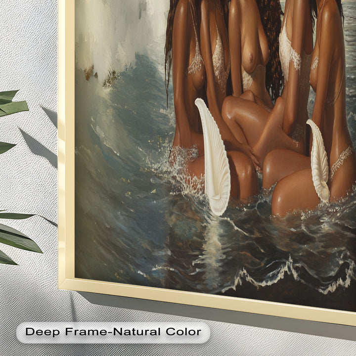 Daughters of the Tide – Mythical Sirens in a Renaissance Oil Painting