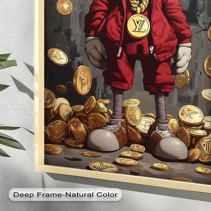 Luxury Drop – KAWS Companion Oil Painting