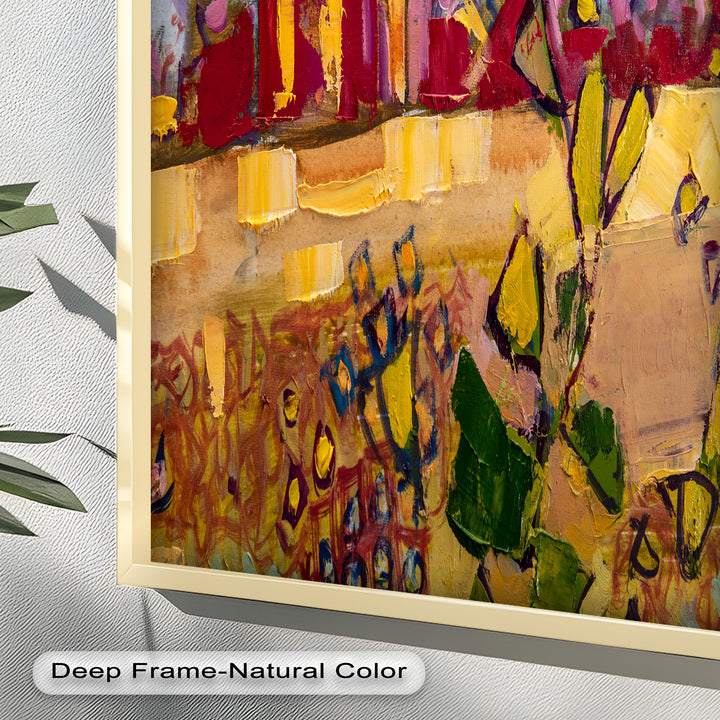 Sunlit Homestead – Expressive Impressionist Oil Painting