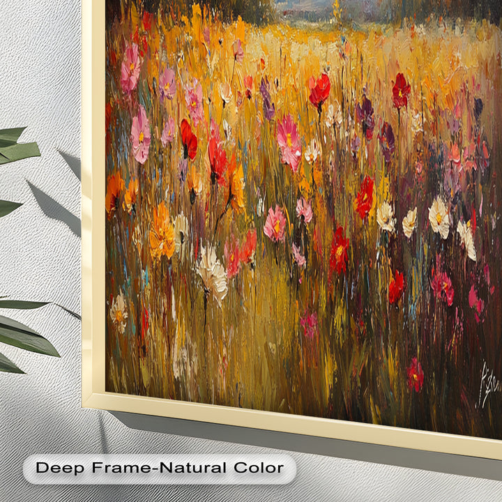 Wildflower Field – Floral Oil Painting