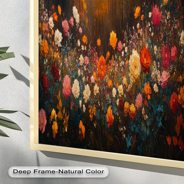 Autumn Floral Meadow – Colorful Nature Oil Paintings
