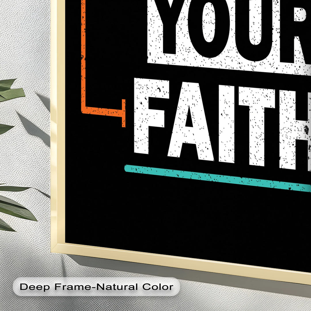 Keep Your Faith – Bold Oil Painting - MyPhotoStation