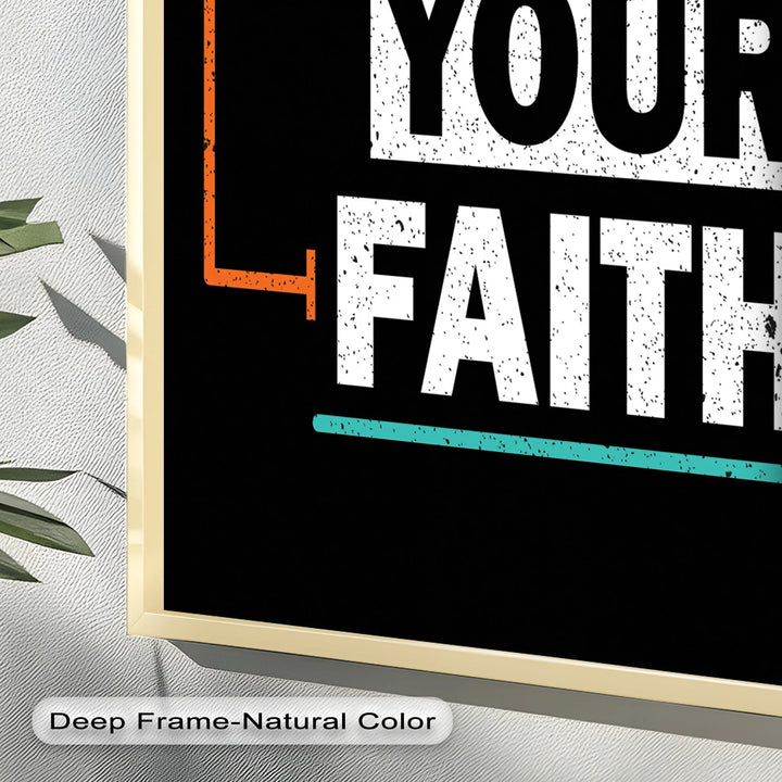 Keep Your Faith – Bold Oil Painting - MyPhotoStation