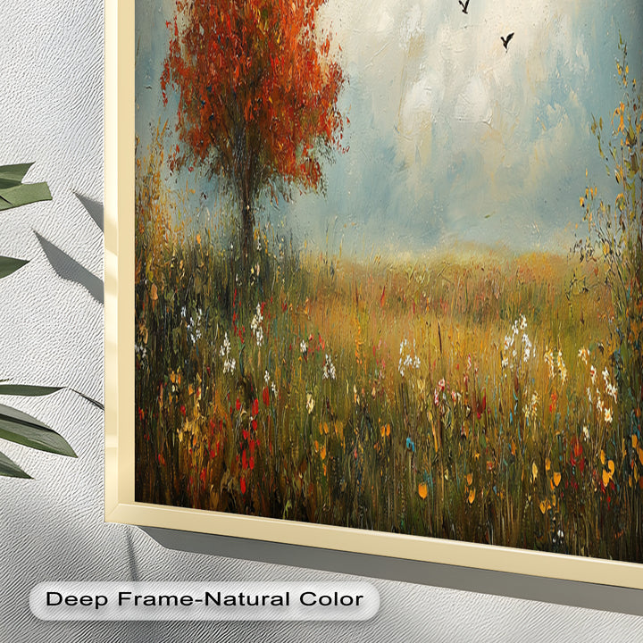 Autumn Serenity – Tree Landscape Oil Painting