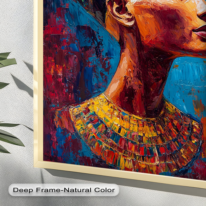 Fauvist Queen – Royal Profile Oil Painting