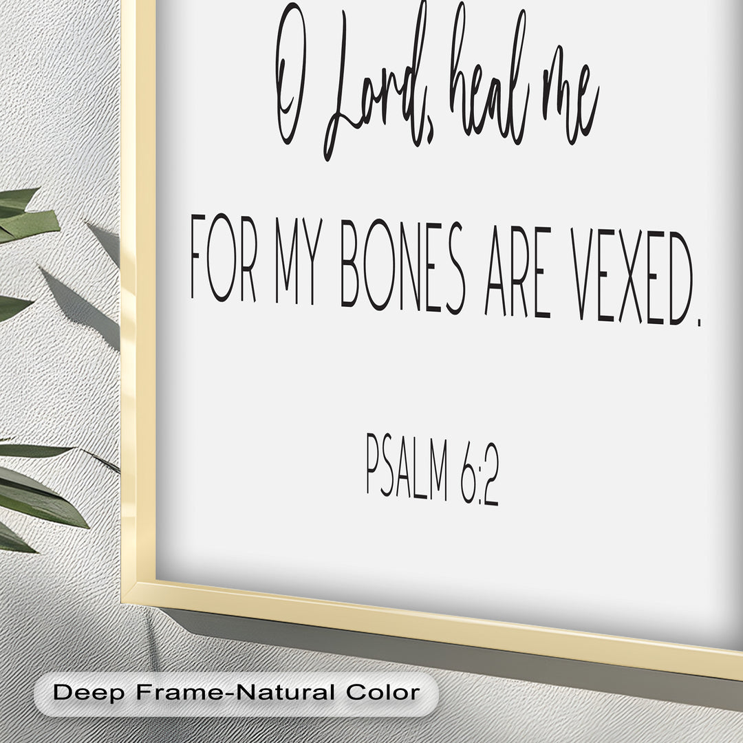 Psalm 6:2 Wandkunst – Christliche Bibel-Ölgemälde