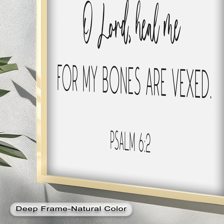Psalm 6:2 Wandkunst – Christliche Bibel-Ölgemälde