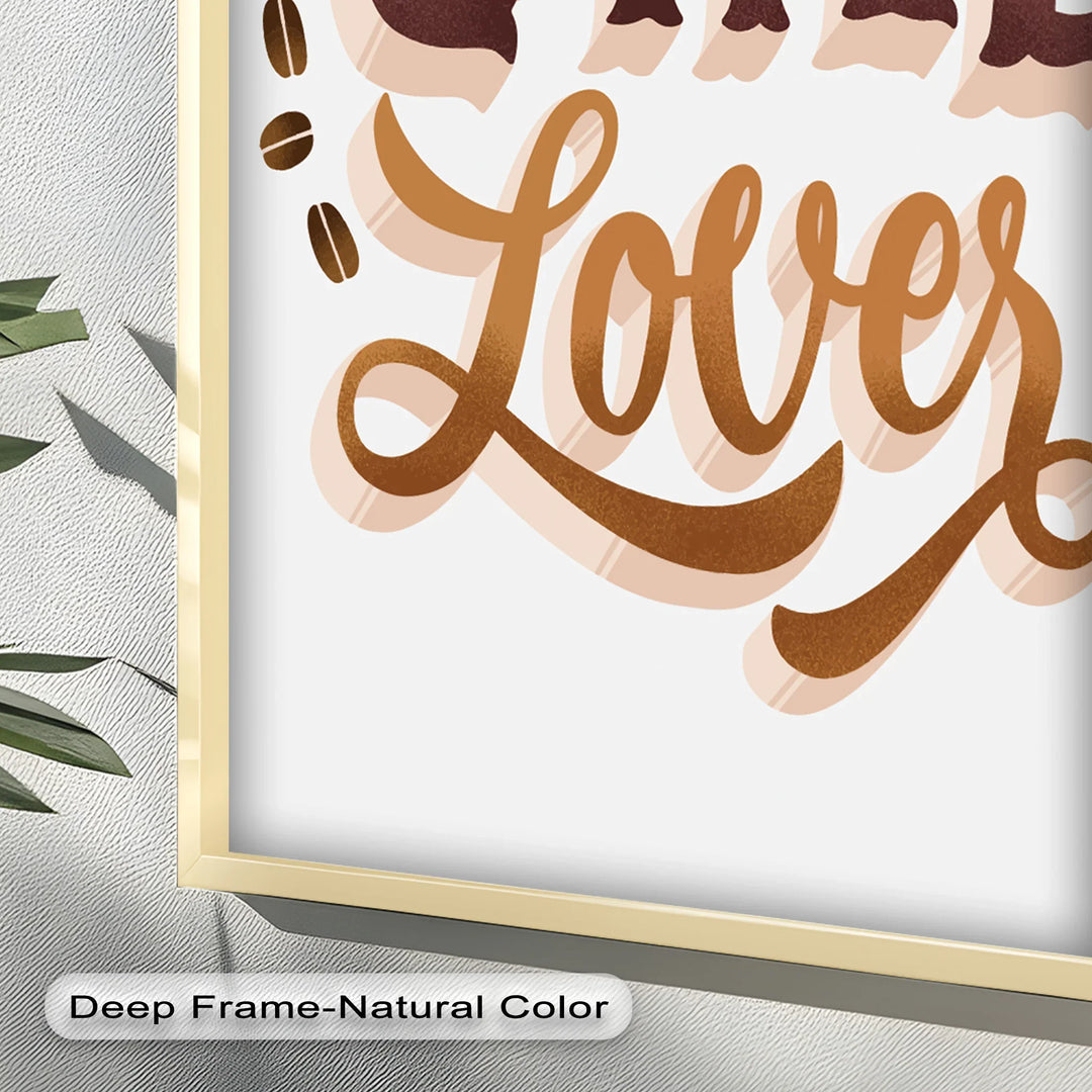 Coffee Lover Typography Art – Coffee Day Oil Painting - MyPhotoStation