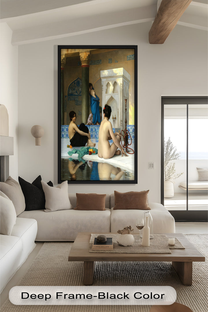 Serenity of the Harem Bath – Orientalist Renaissance Oil Painting