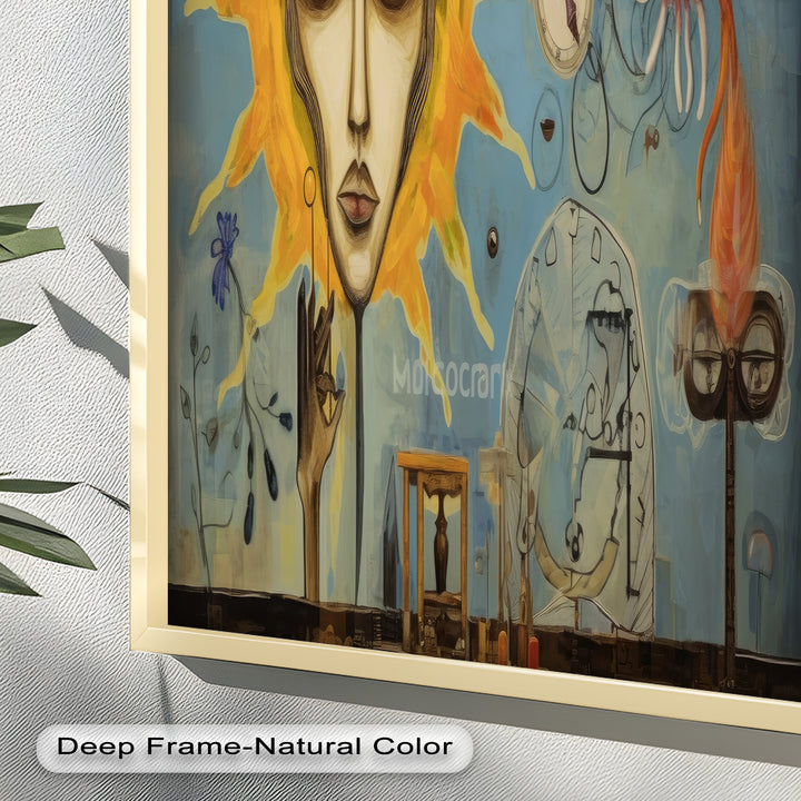 Solar Reverie – Surreal Dreamscape Picasso Oil Painting