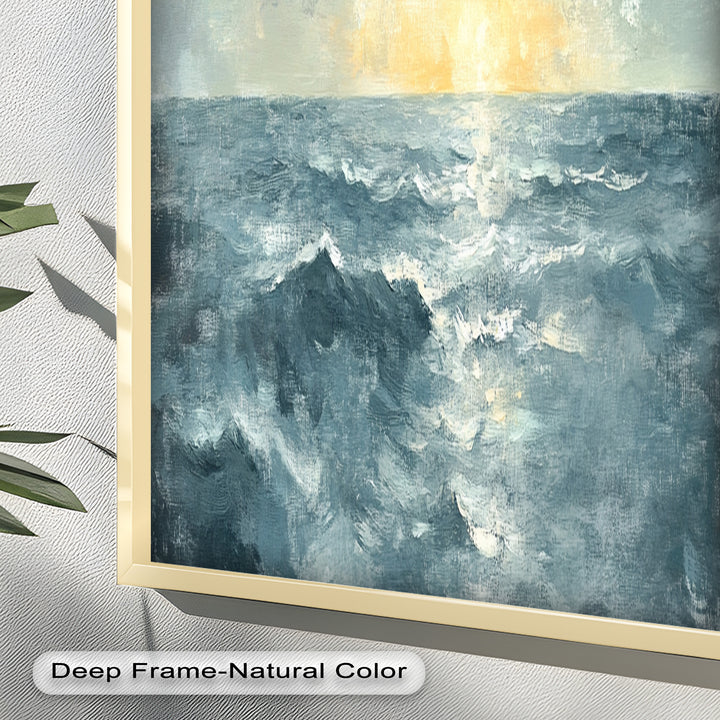Sunrise Ocean View Decor - Seascape Oil Painting
