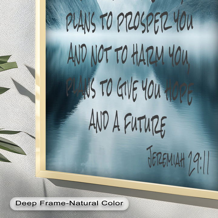 Jeremiah 29:11 – God's Plan Bible Verse Oil Painting