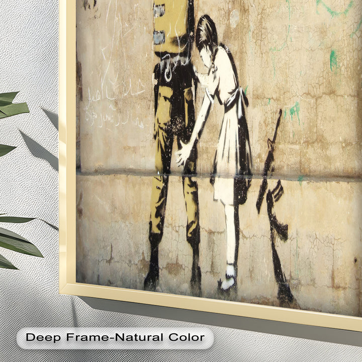 Innocence in Control – Banksy Oil Painting