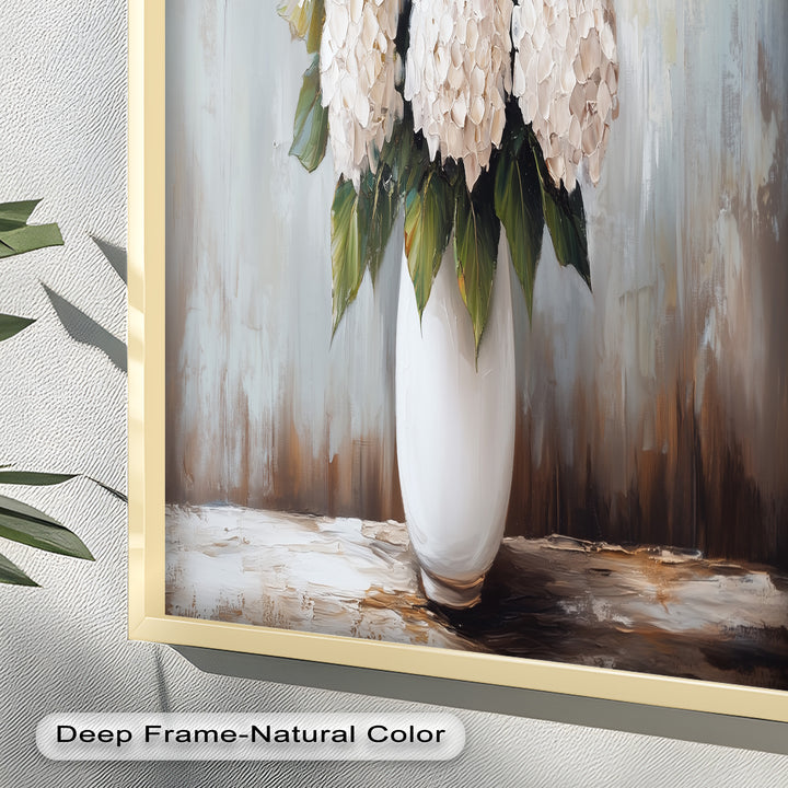 Ivory Bloom Elegance – Still Life Oil Paintings