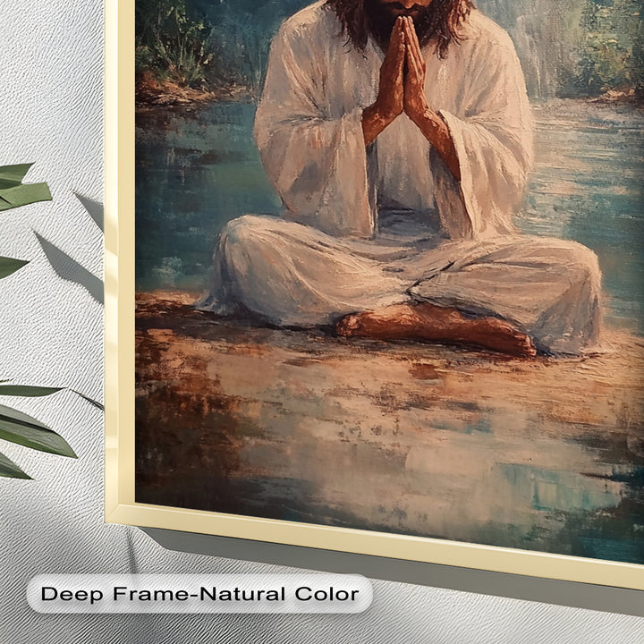 Psalm 46:10 – Be Still and Know Bible Verse Oil Painting
