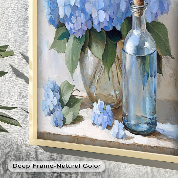 Blue Floral Still Life – Modern Oil Paintings