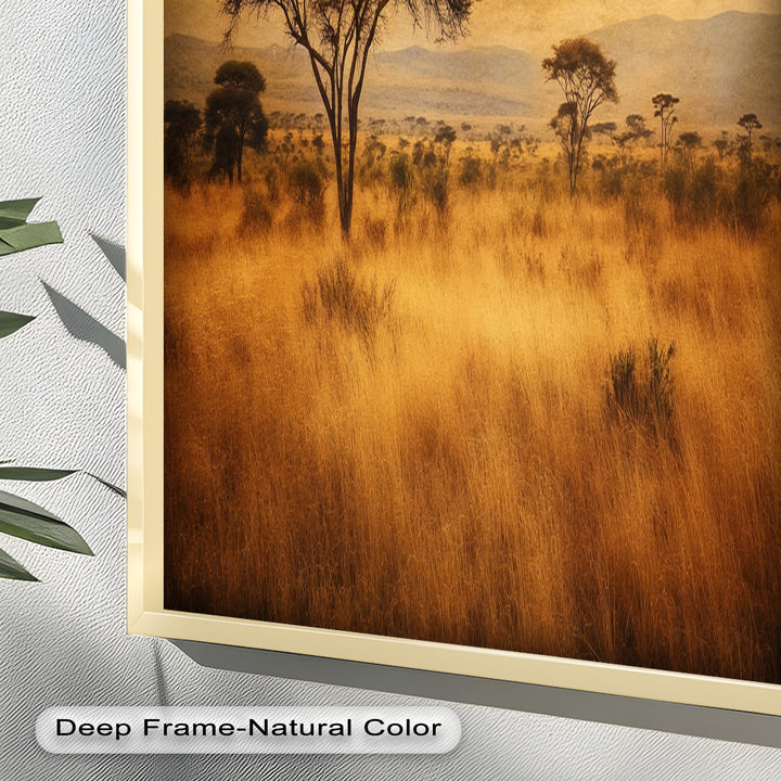 African Savanna Tree Wall Art – Landscape Oil Painting