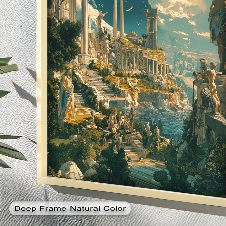 Majestic Temple of the Gods - Mythology Oil Painting
