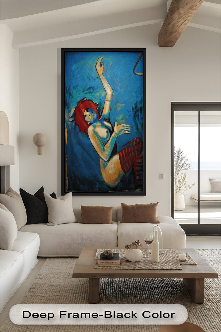 Red-Haired Nude with Blue Shadows - Picasso Oil Painting