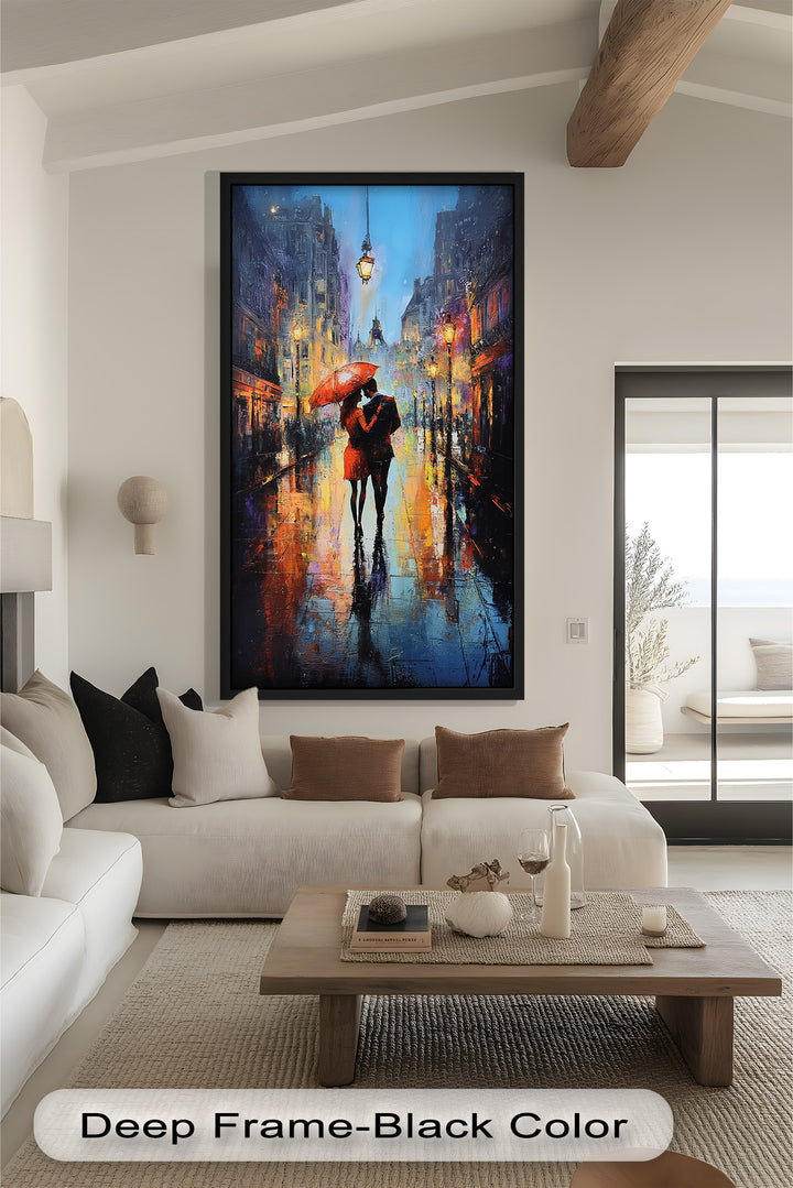 Parisian Embrace – Love Oil Painting