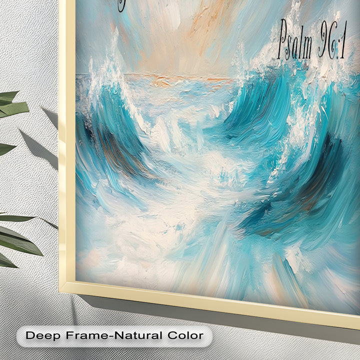 Psalm 96:1 – Worship & Praise Bible Verse Oil Painting