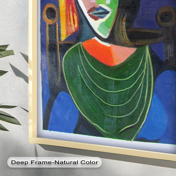 Woman in a Blue Hat – Picasso Oil Painting