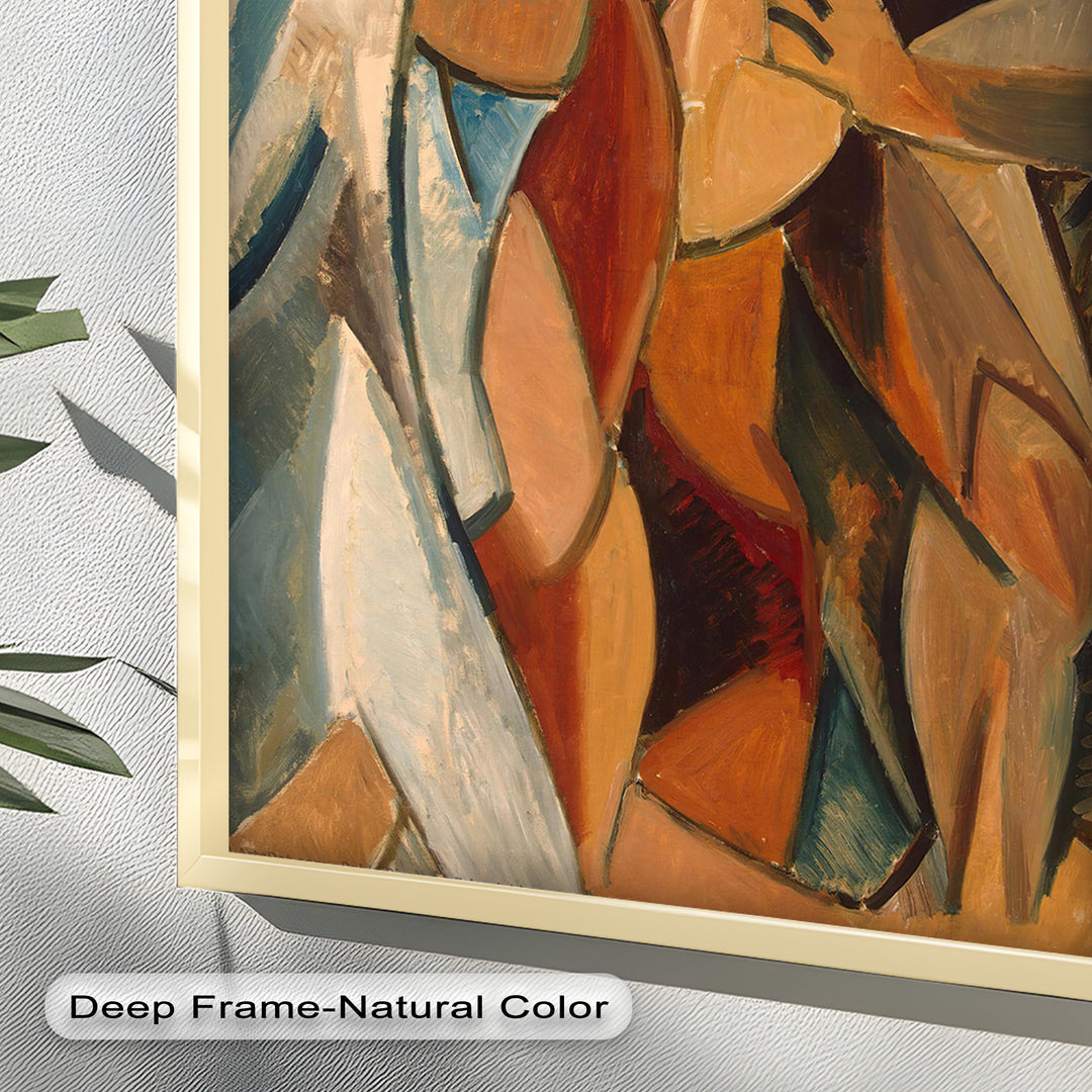 Embrace in Earth Tones – Picasso Oil Painting