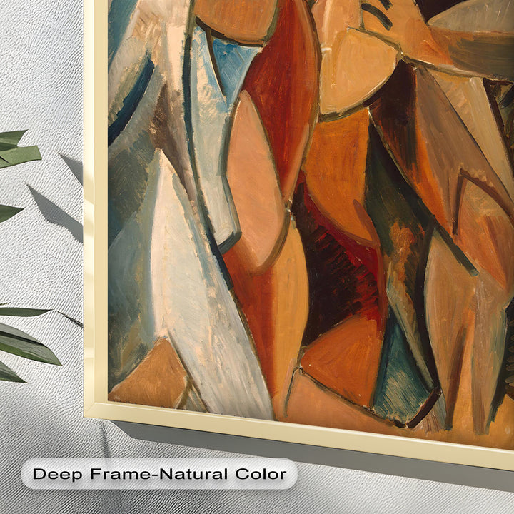 Embrace in Earth Tones – Picasso Oil Painting
