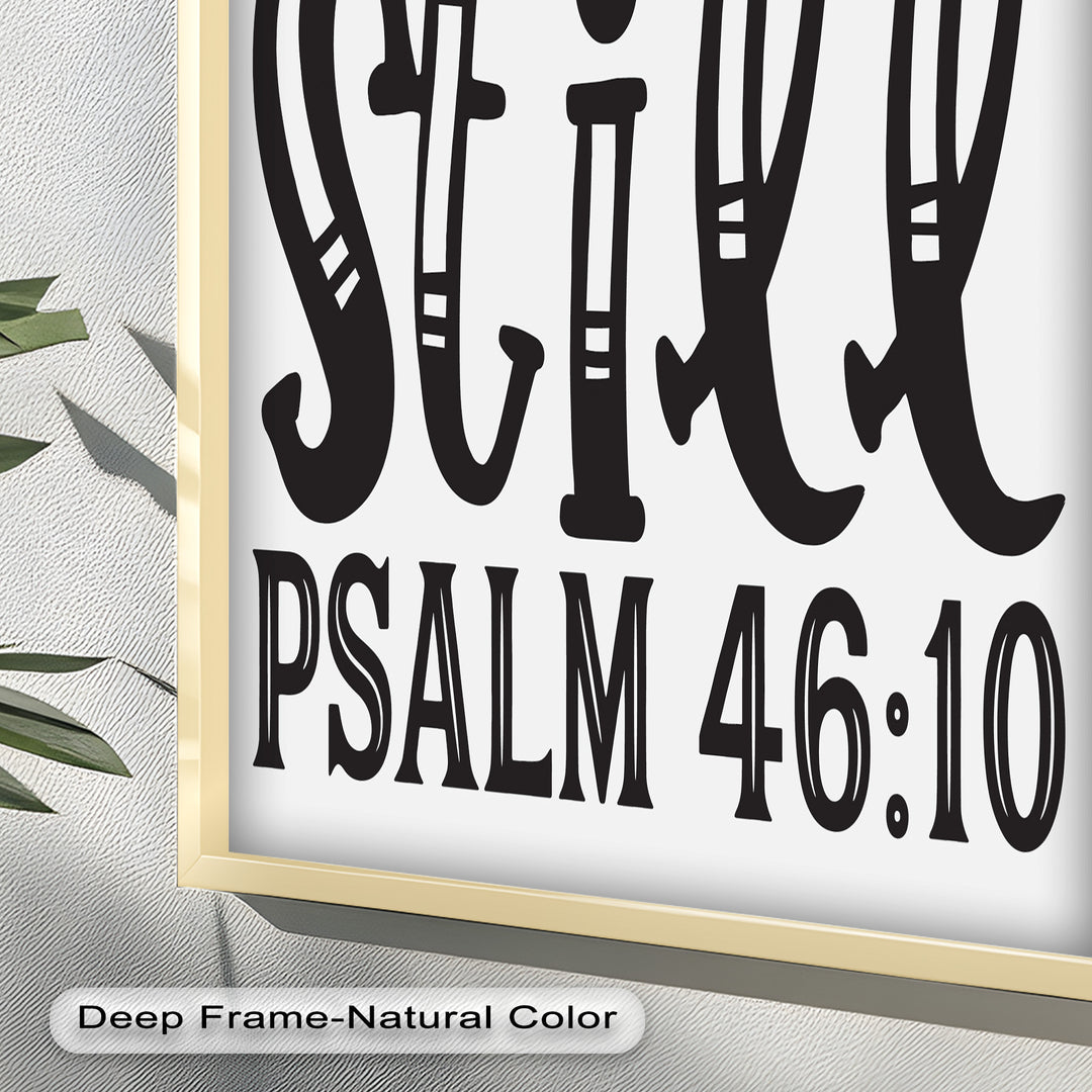 Sei still – Psalm 46:10 Bibel Bibel Ölgemälde
